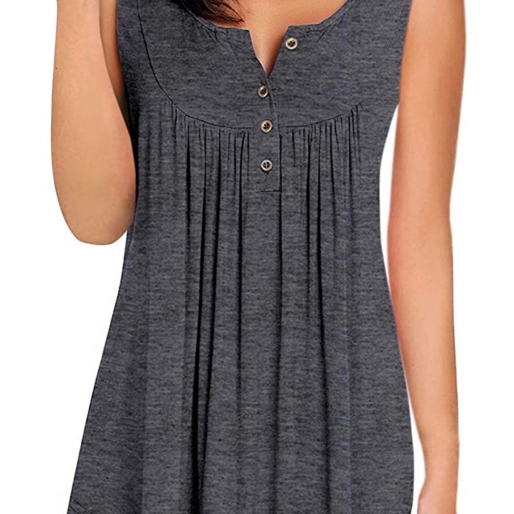 Mirol grey sleeveless shirt. - Picture 2 of 2